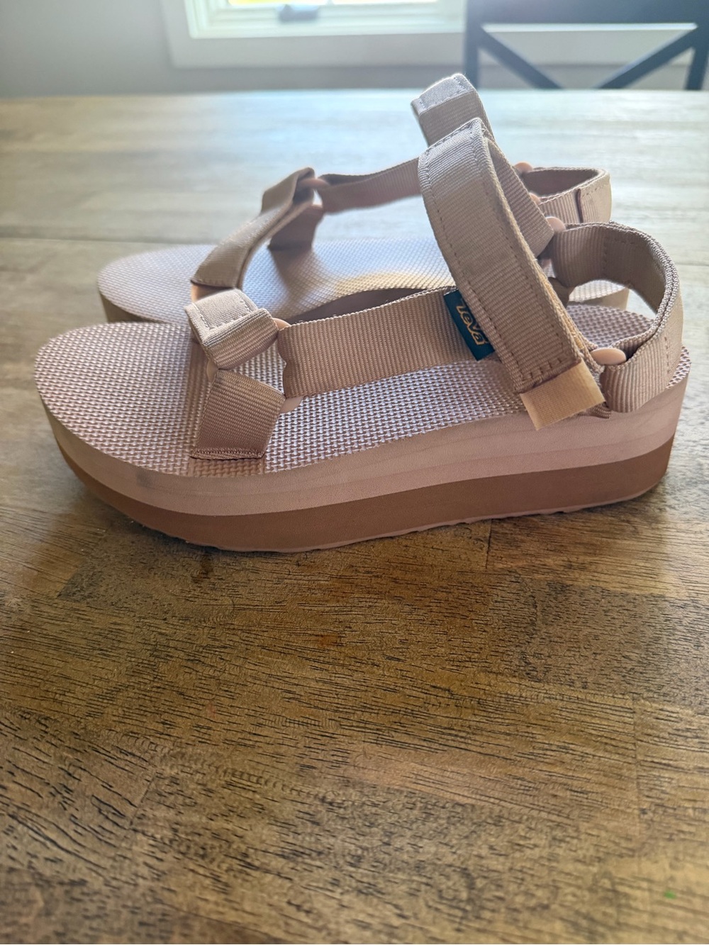 Teva Women's Sandals Blush Tan Strappy Outdoor Sandals - Picture 3 of 5